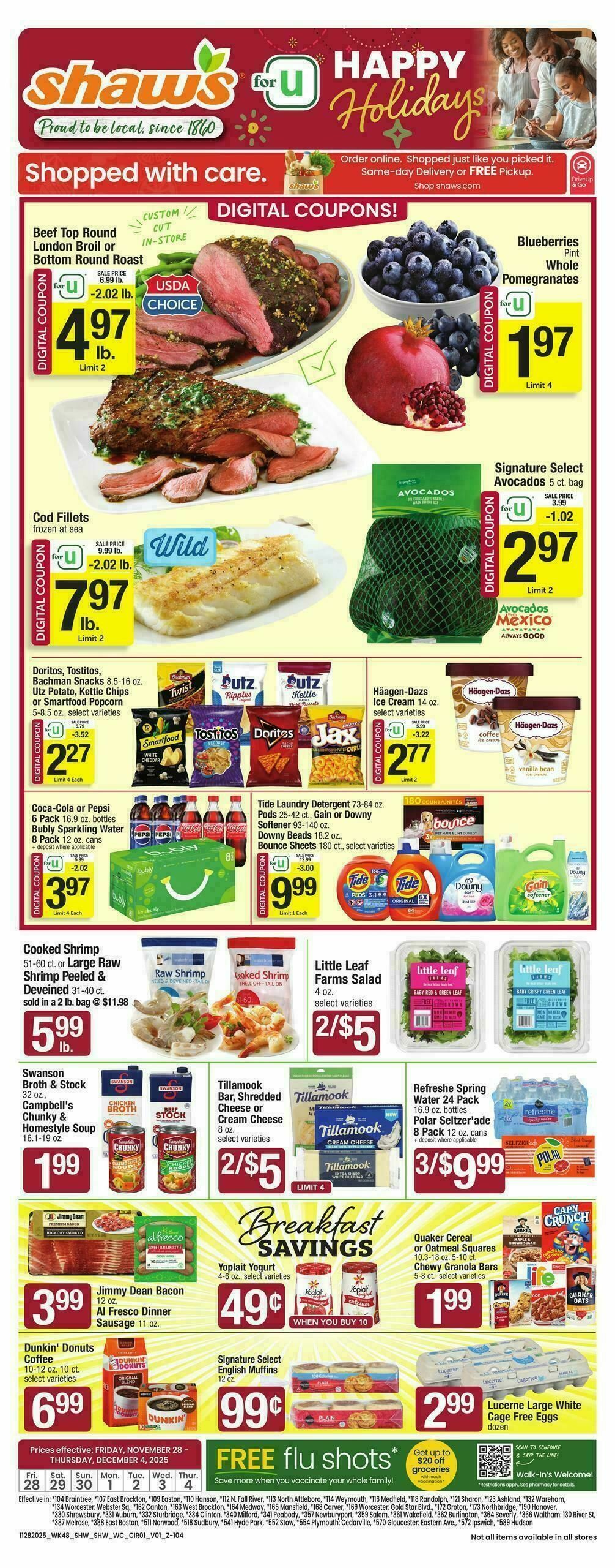 Shaw's Weekly Ad from November 28