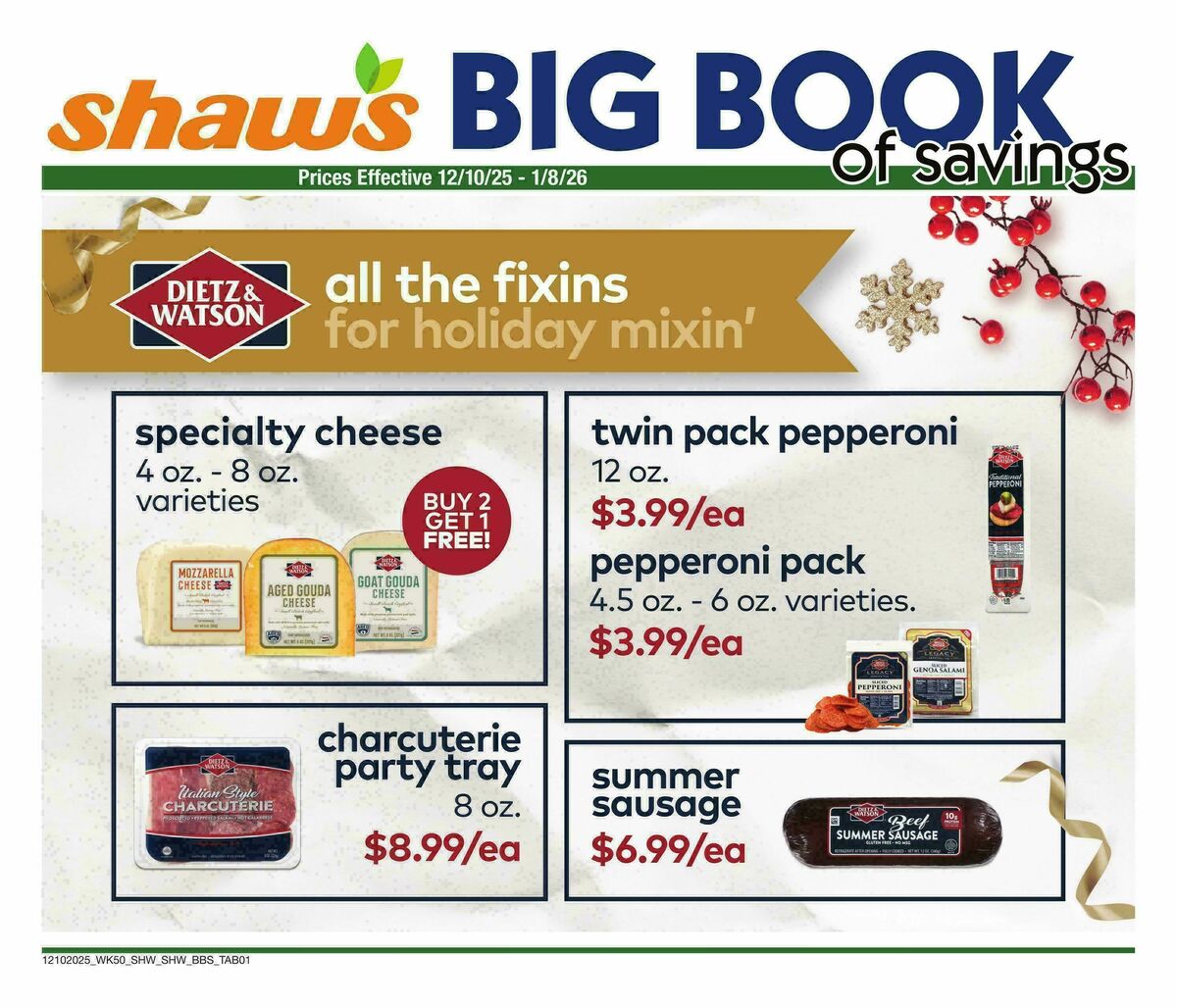 Shaw's Big Book of Savings Weekly Ad from December 10