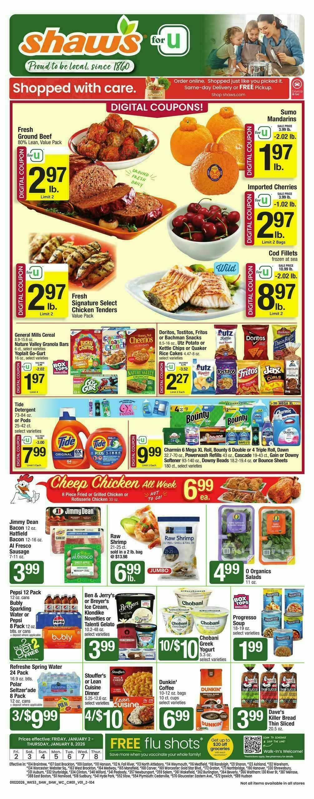 Shaw's Weekly Ad from January 2