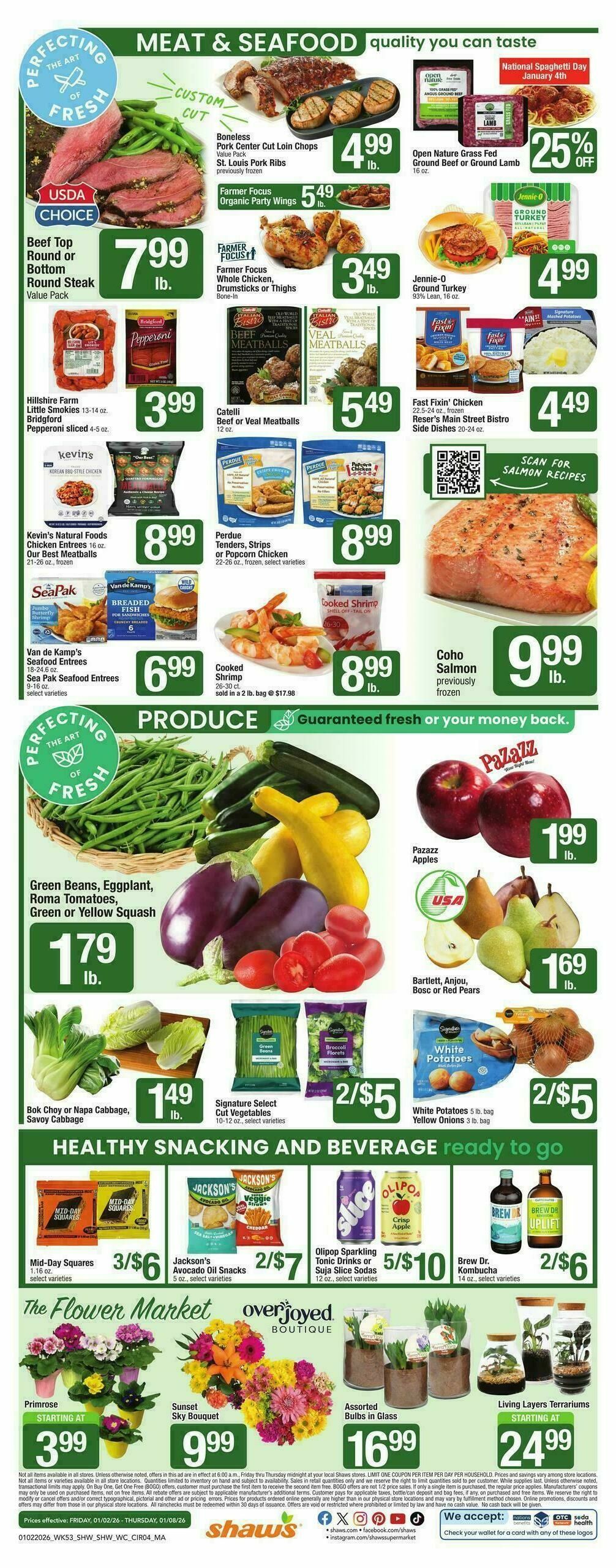 Shaw's Weekly Ad from January 2