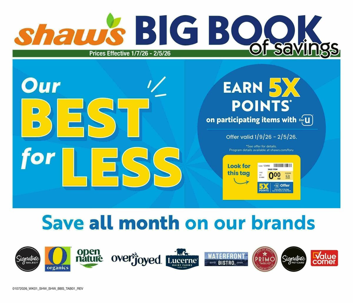 Shaw's Big Book of Savings Weekly Ad from January 7