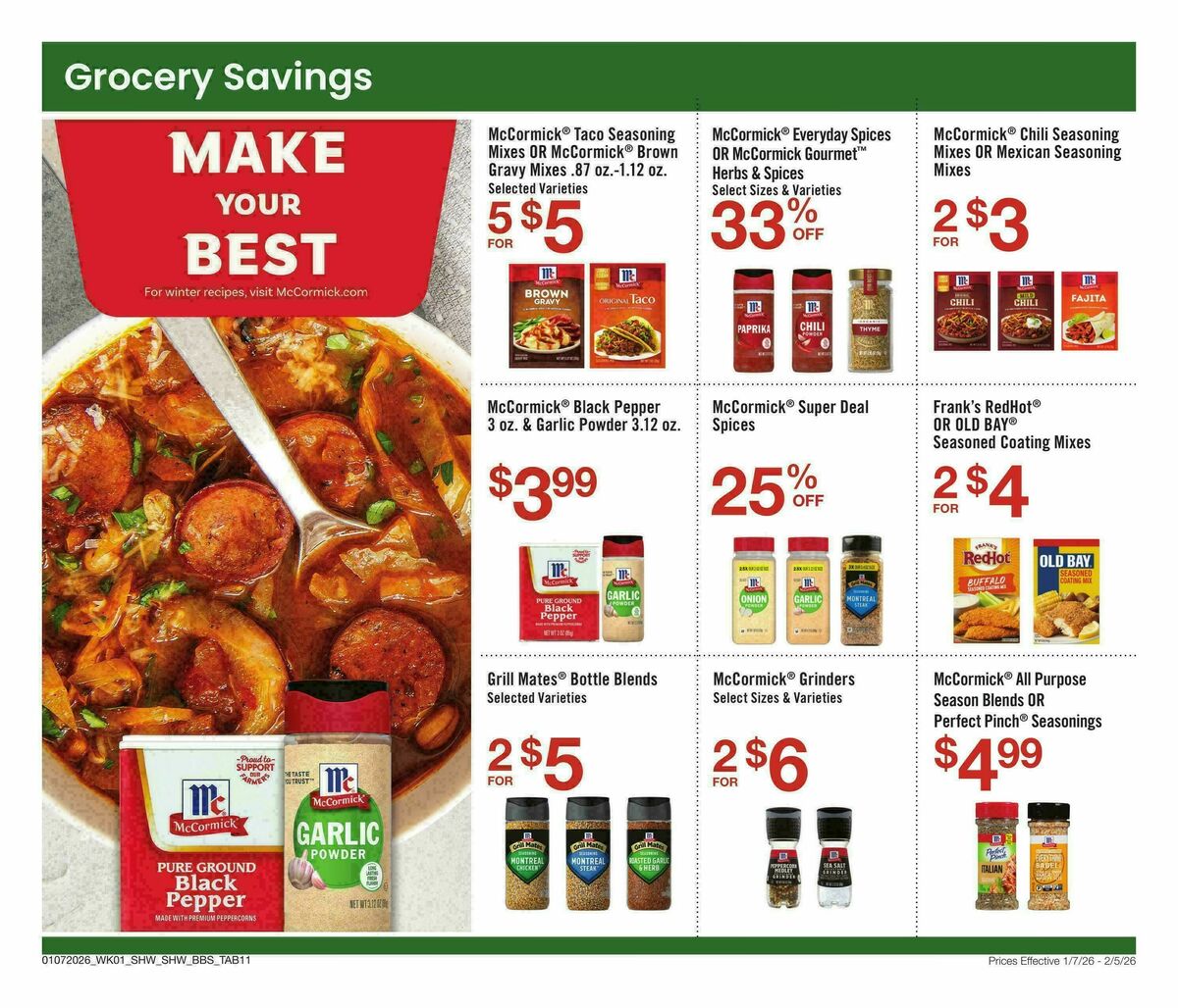 Shaw's Big Book of Savings Weekly Ad from January 7