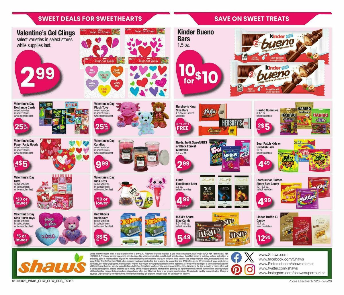 Shaw's Big Book of Savings Weekly Ad from January 7