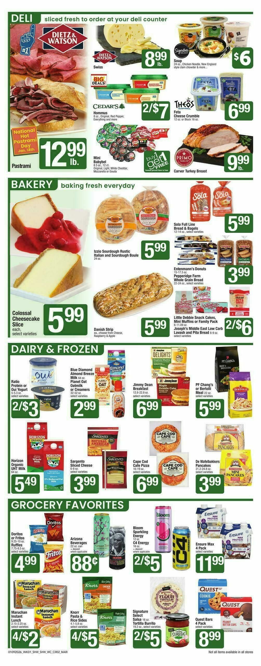 Shaw's Weekly Ad from January 9