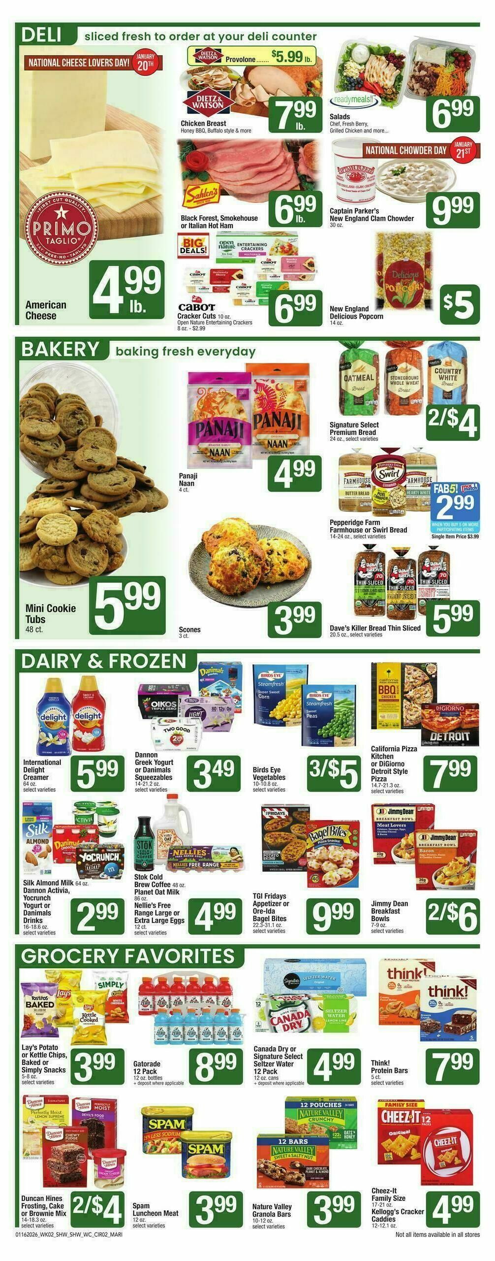 Shaw's Weekly Ad from January 16