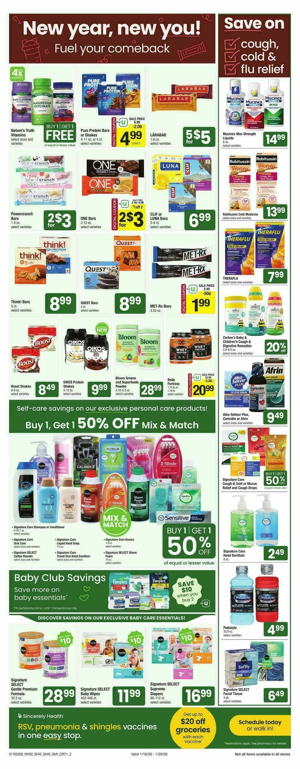 Shaw's Weekly Ad from January 16