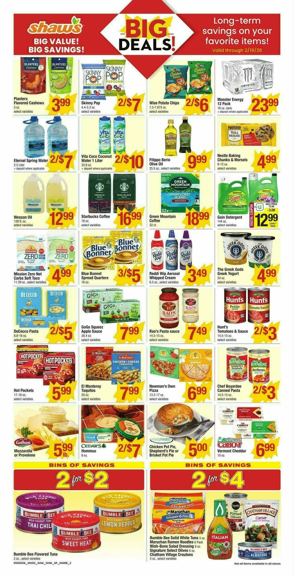 Shaw's Weekly Ad from January 16