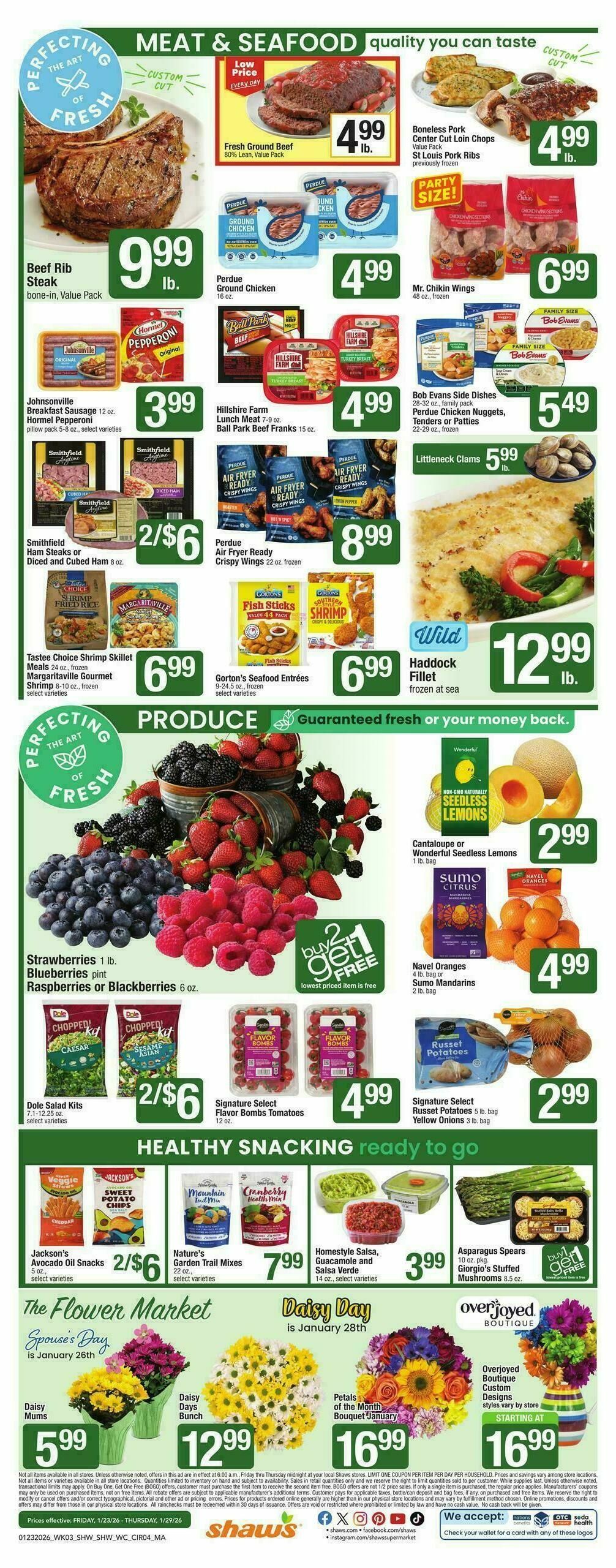 Shaw's Weekly Ad from January 23