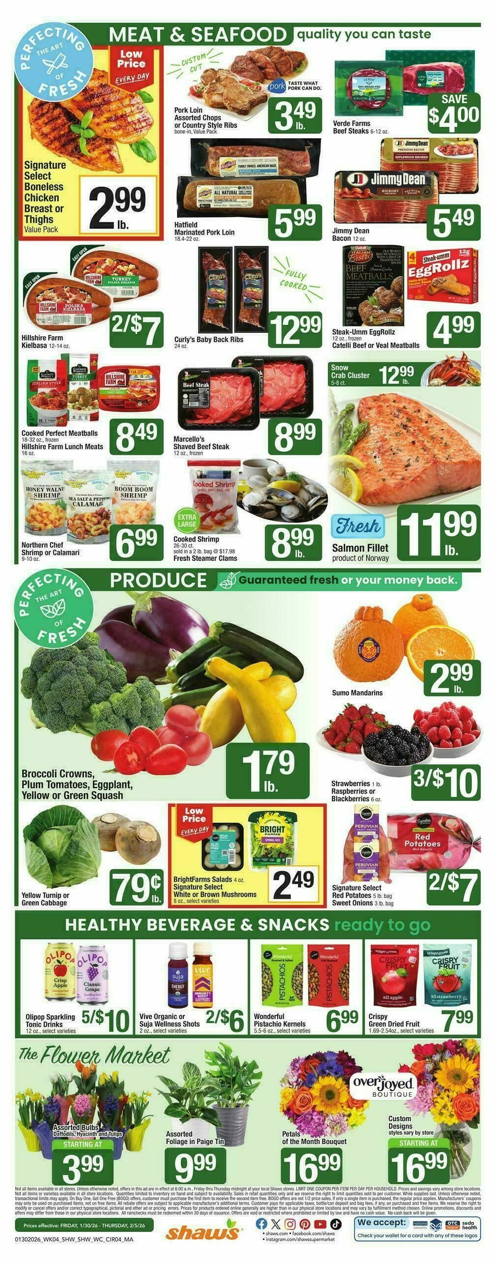 Shaw's Weekly Ad from January 30