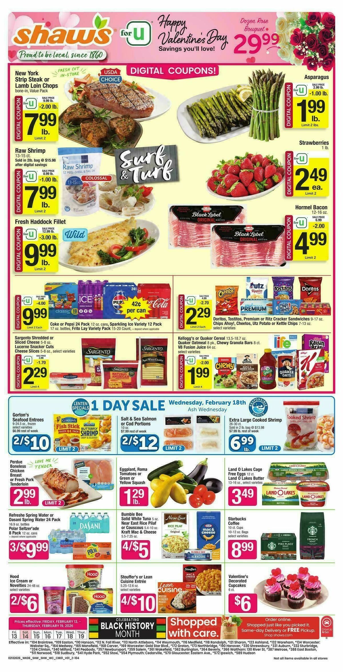 Shaw's Weekly Ad from February 13