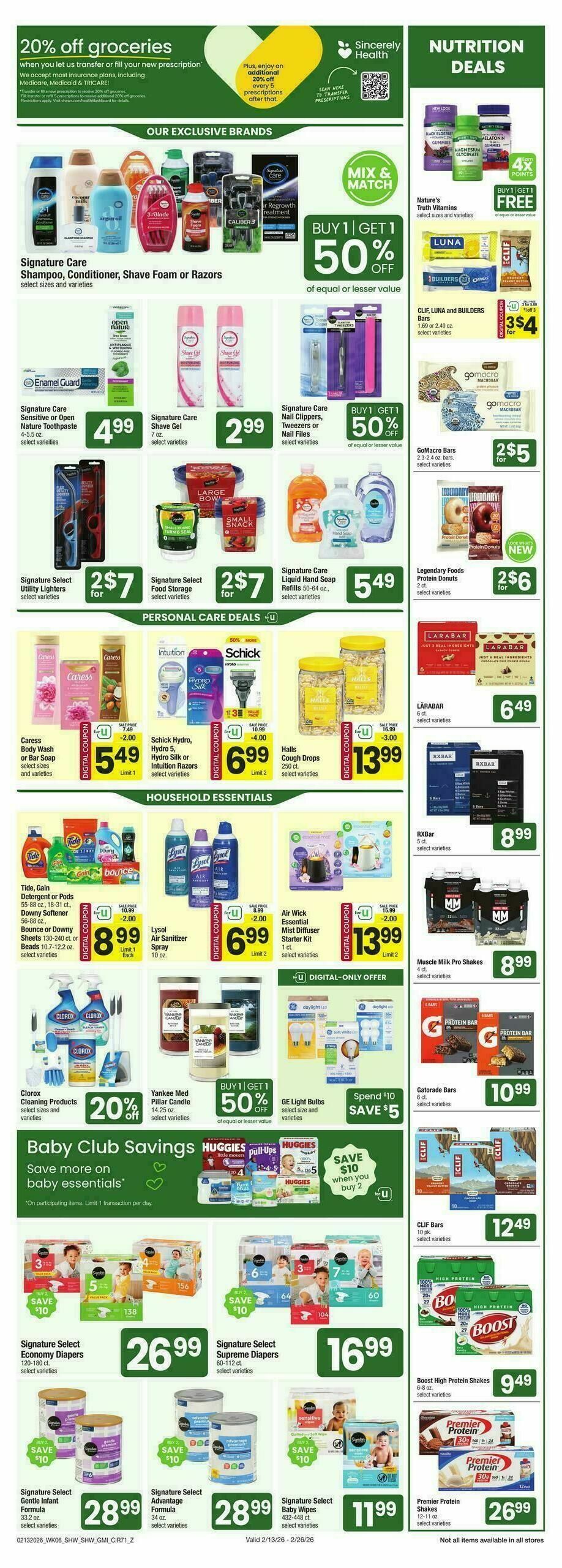 Shaw's Weekly Ad from February 13