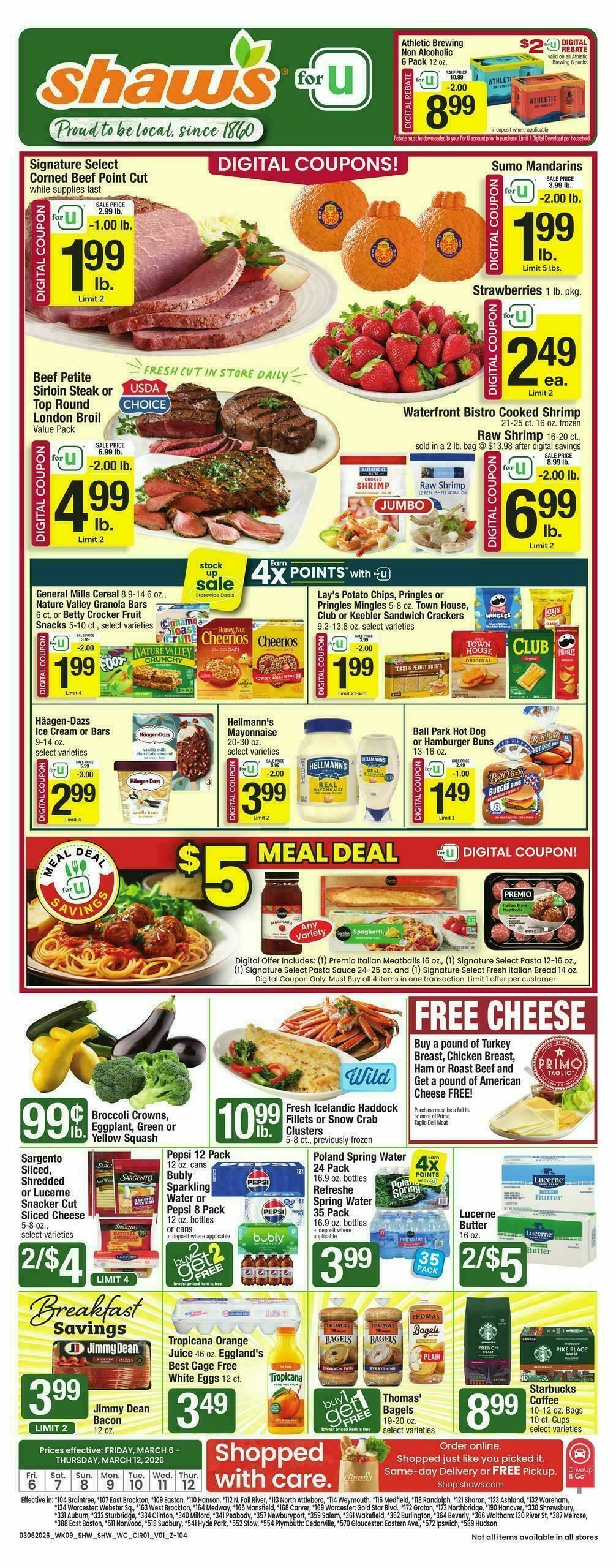 Shaw's Weekly Ad from March 6