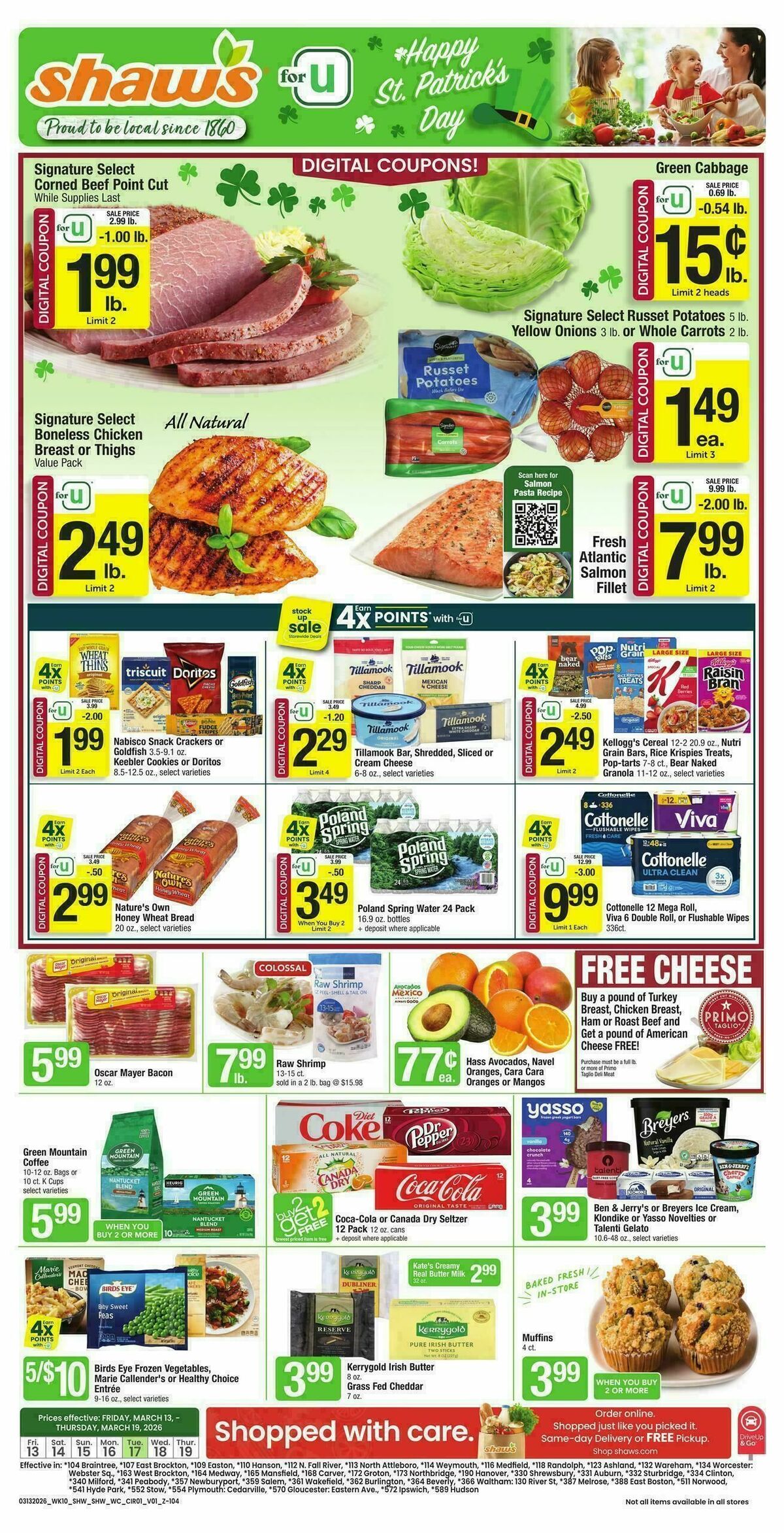 Shaw's Weekly Ad from March 13