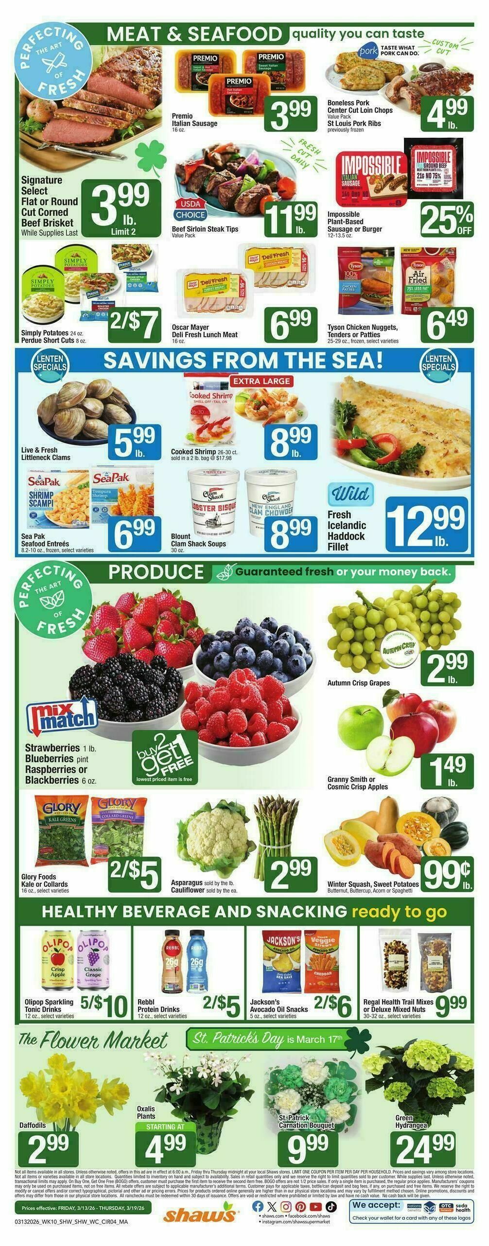 Shaw's Weekly Ad from March 13