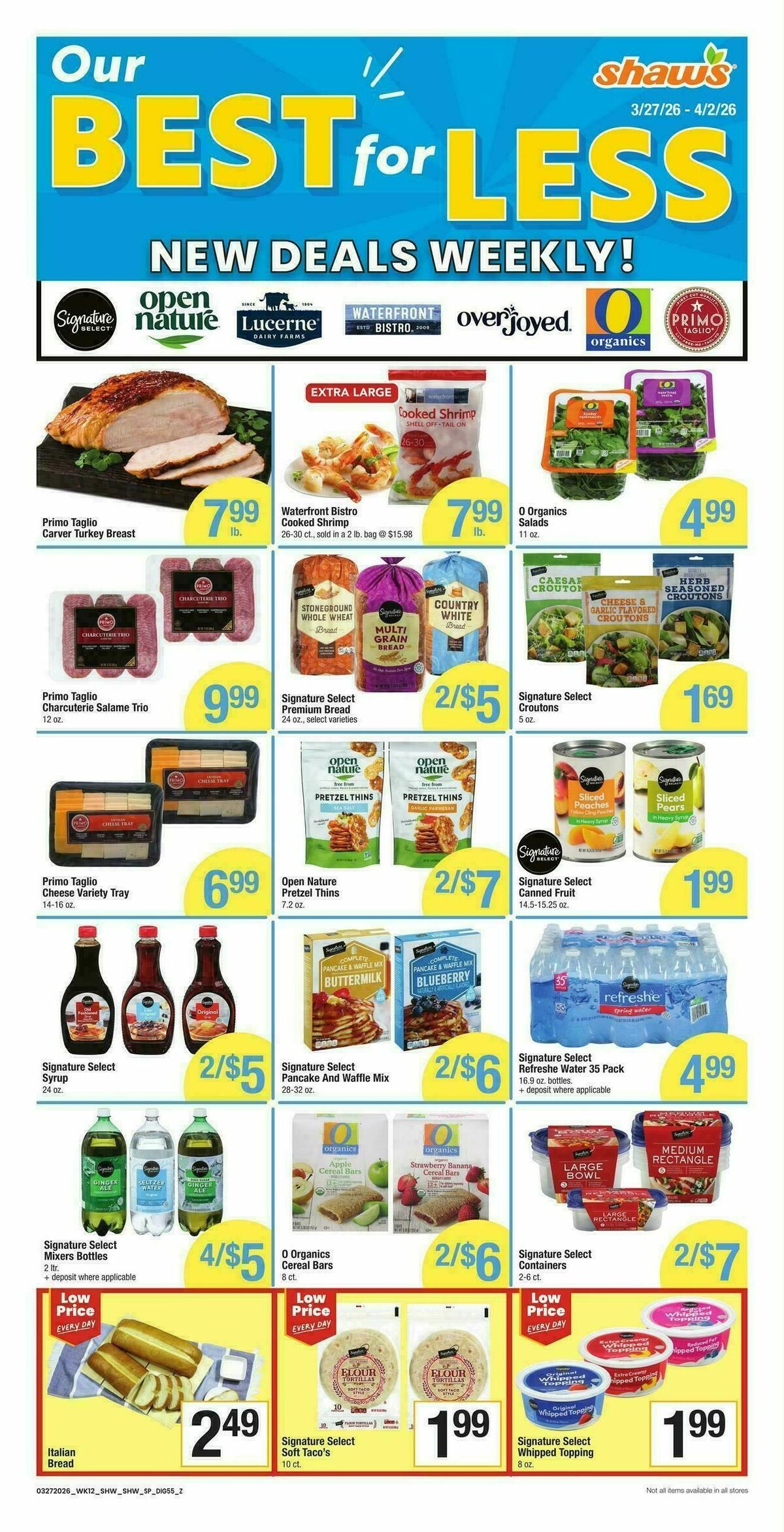 Shaw's Weekly Ad from March 27
