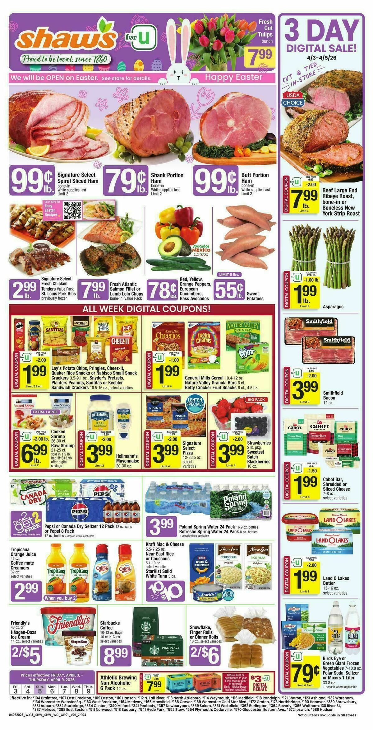 Shaw's Weekly Ad from April 3