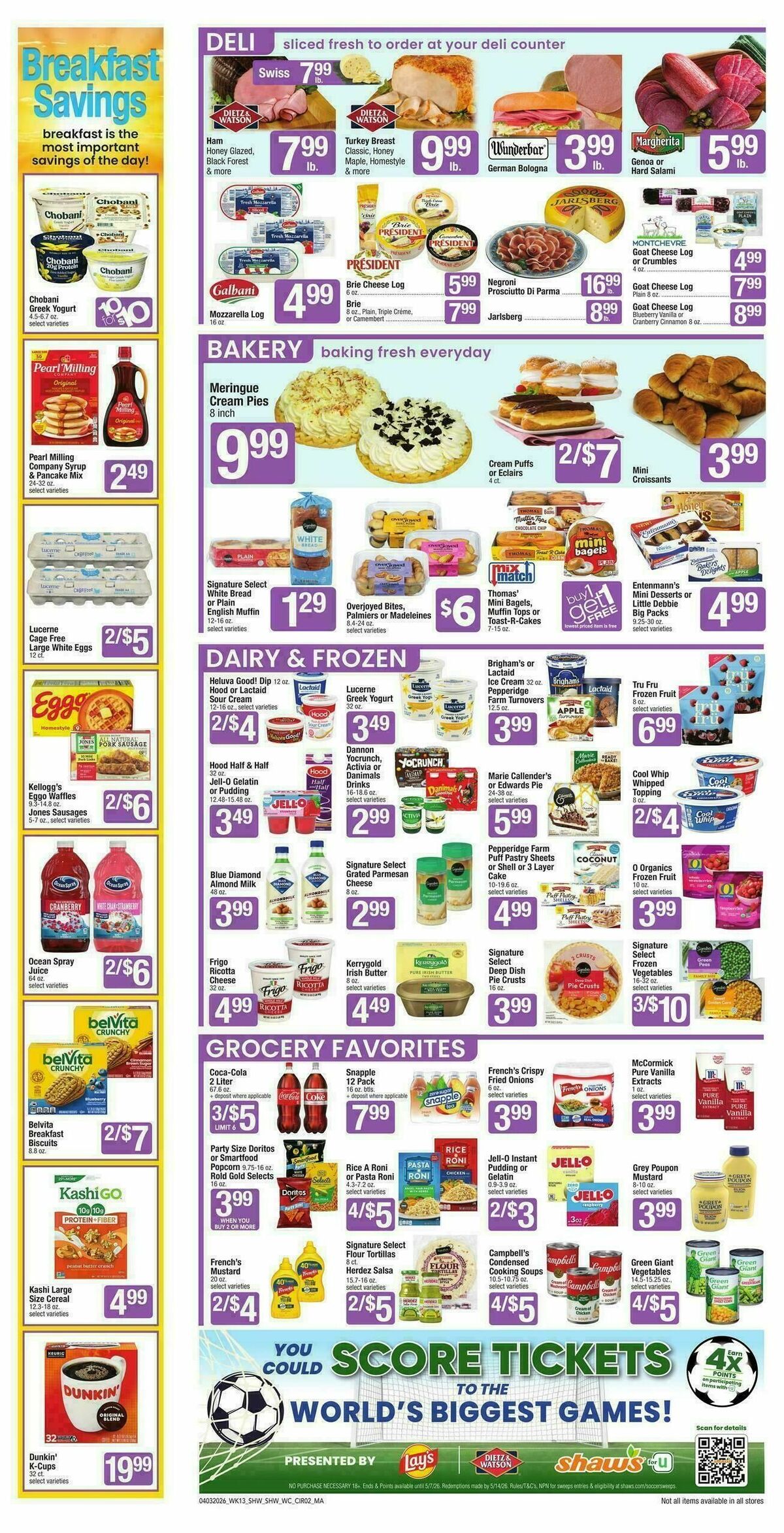 Shaw's Weekly Ad from April 3
