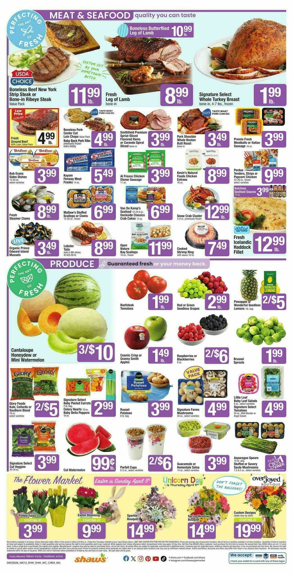 Shaw's Weekly Ad from April 3