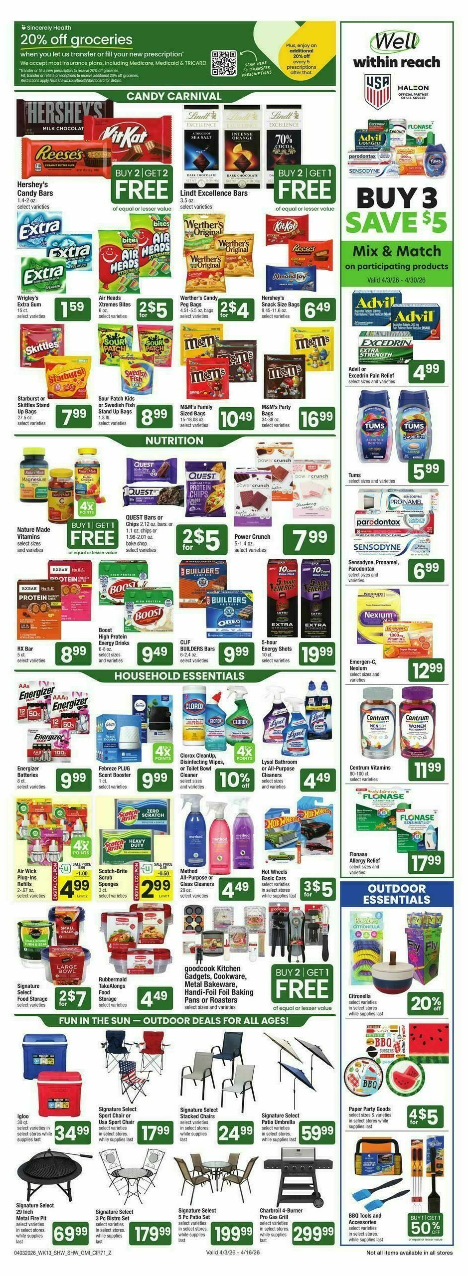 Shaw's Weekly Ad from April 3