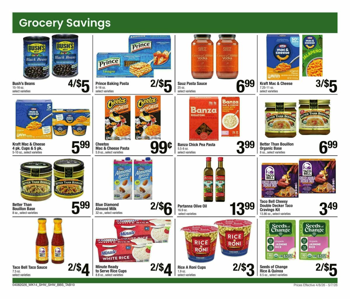 Shaw's Big Book of Savings Weekly Ad from April 8