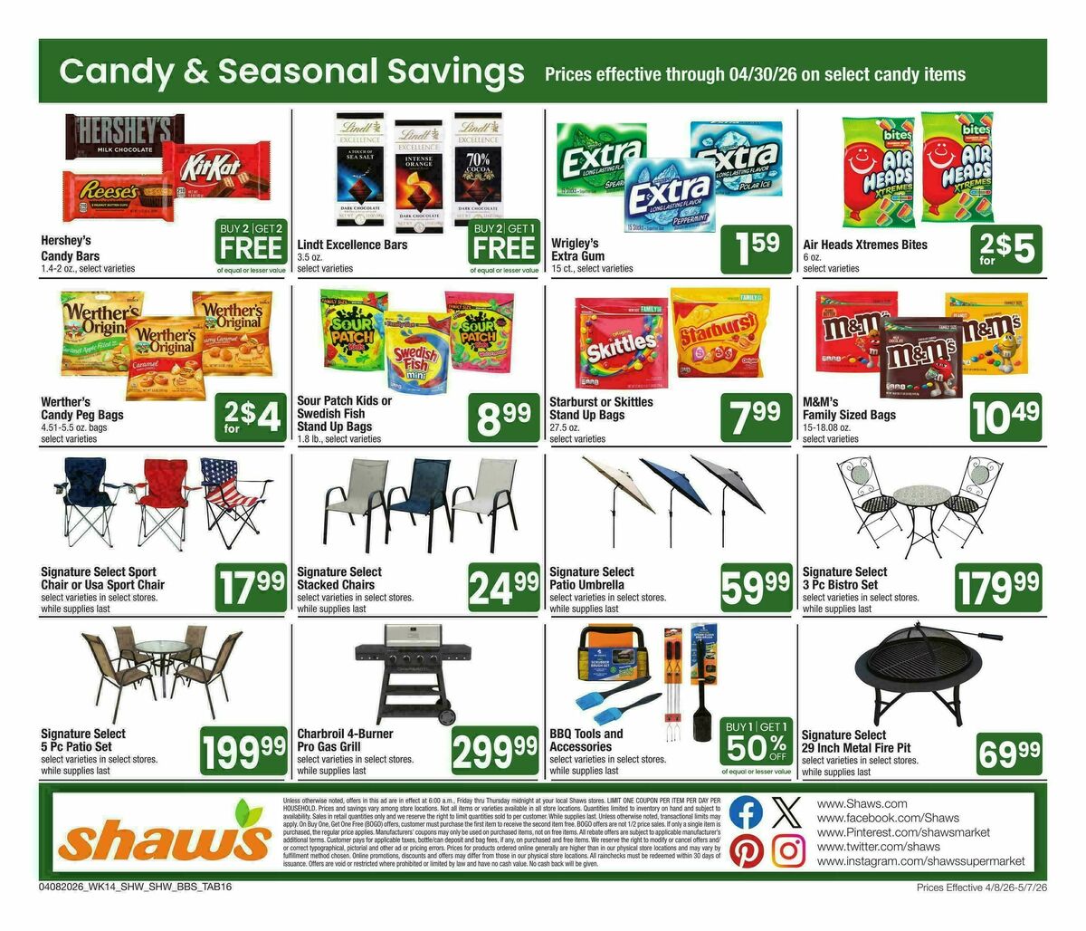 Shaw's Big Book of Savings Weekly Ad from April 8