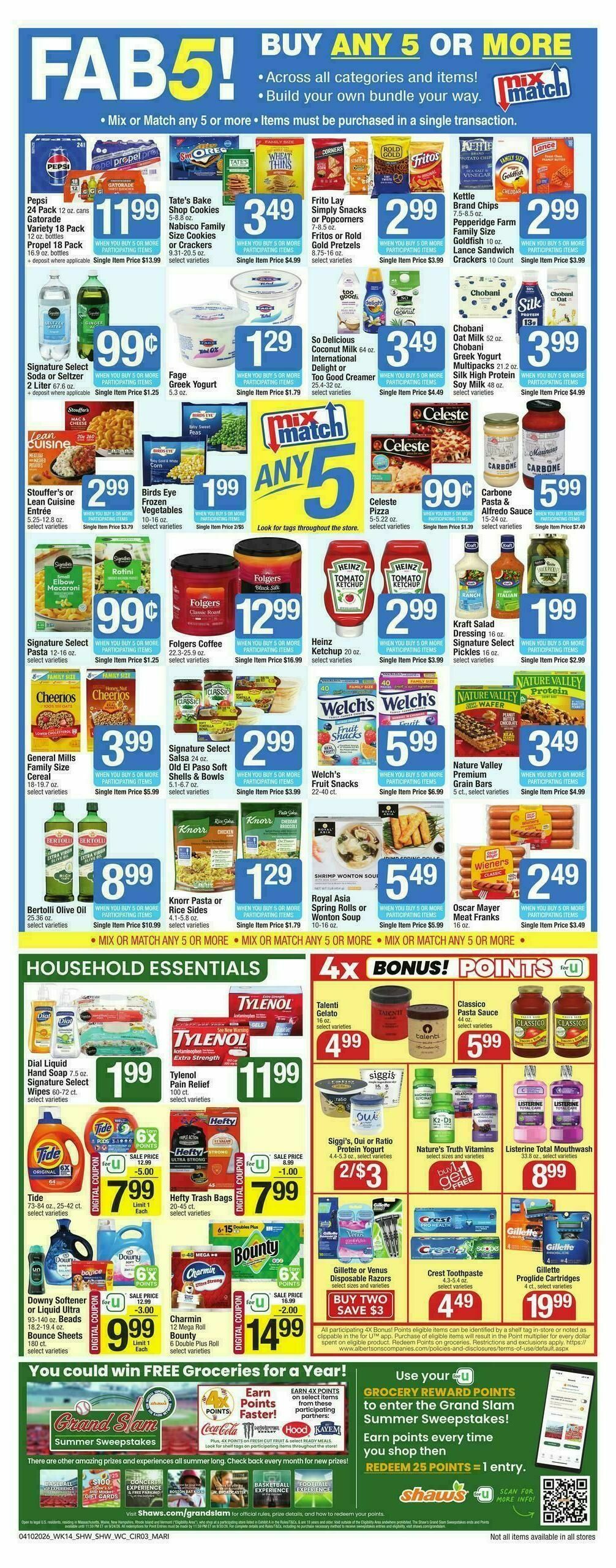 Shaw's Weekly Ad from April 10