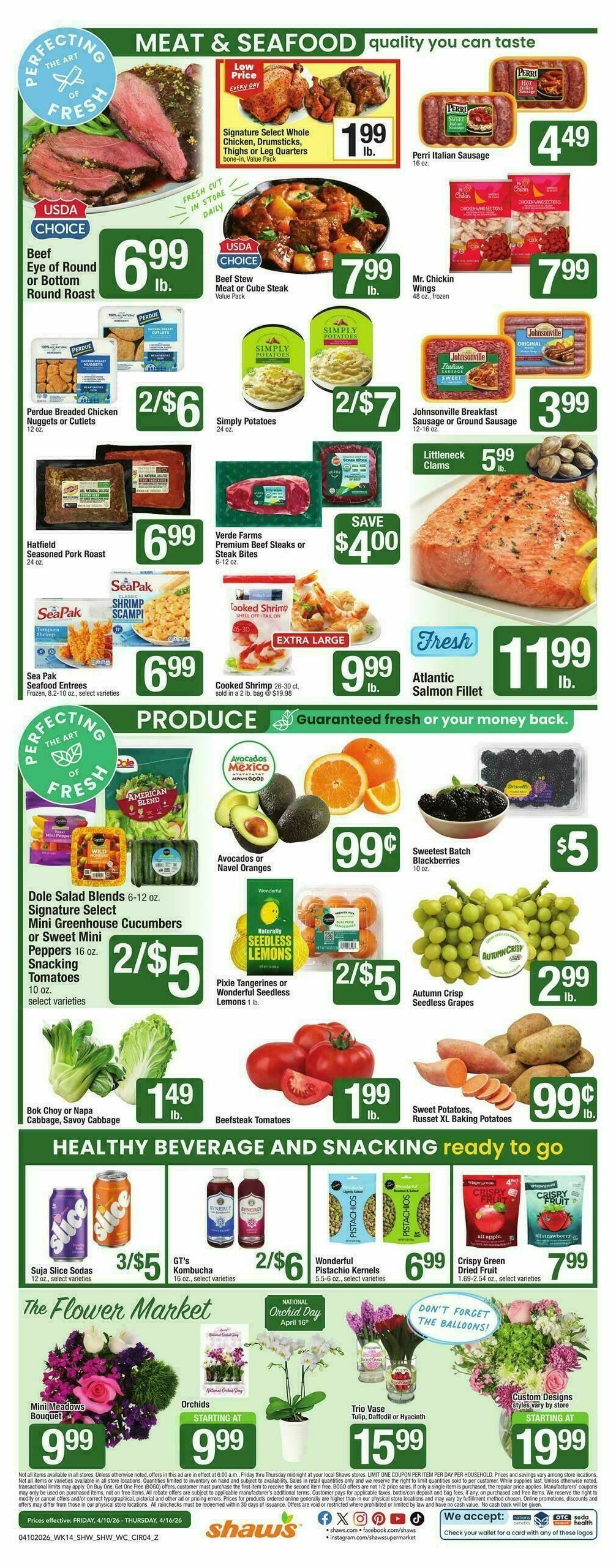 Shaw's Weekly Ad from April 10
