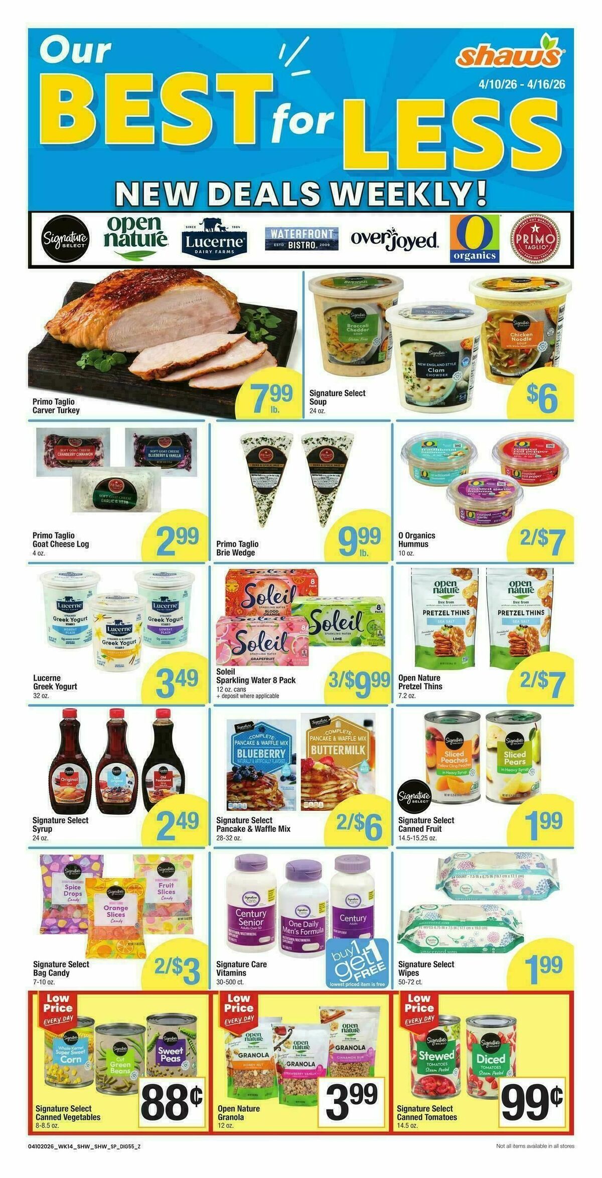 Shaw's Weekly Ad from April 10