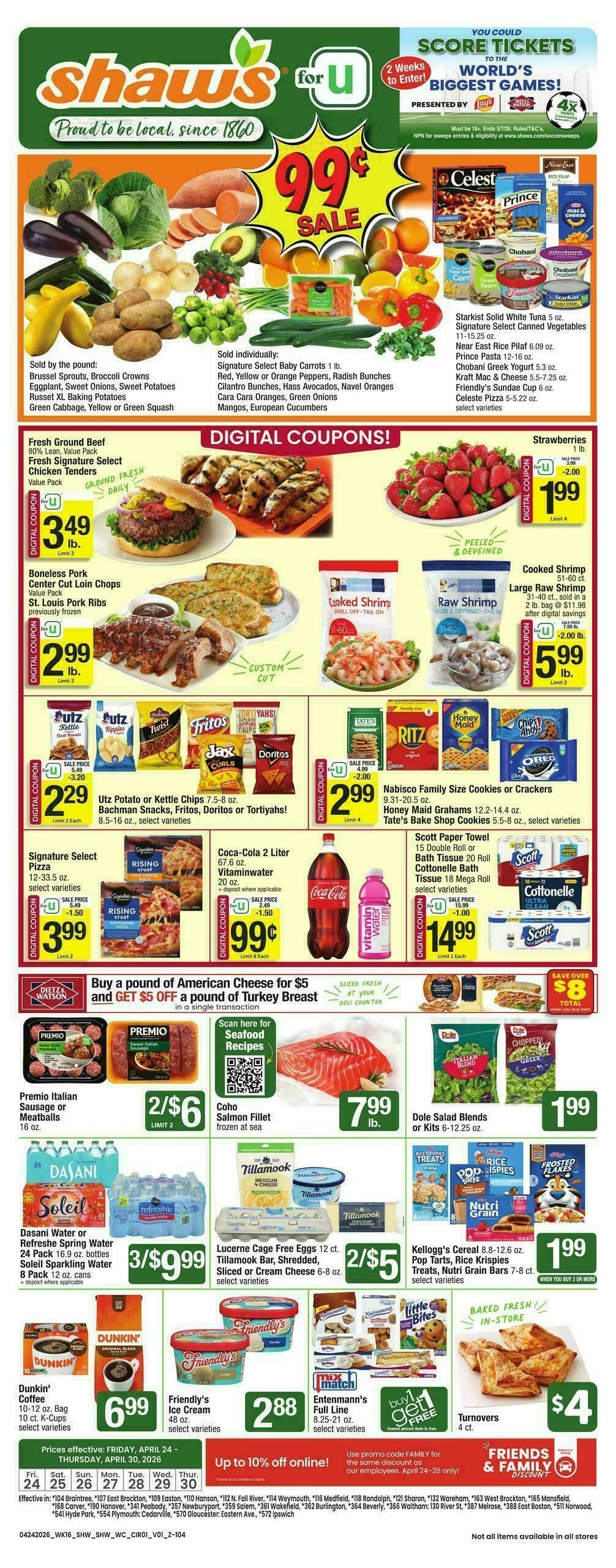 Shaw's Weekly Ad from April 24