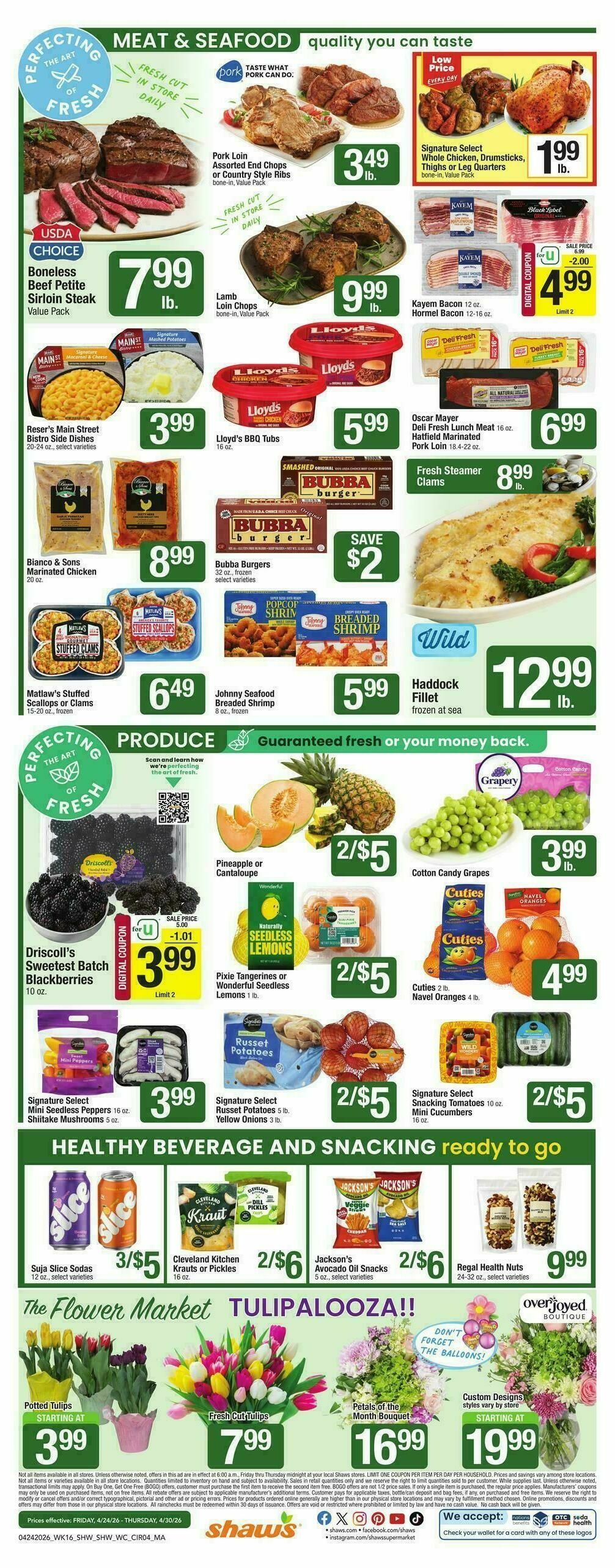Shaw's Weekly Ad from April 24