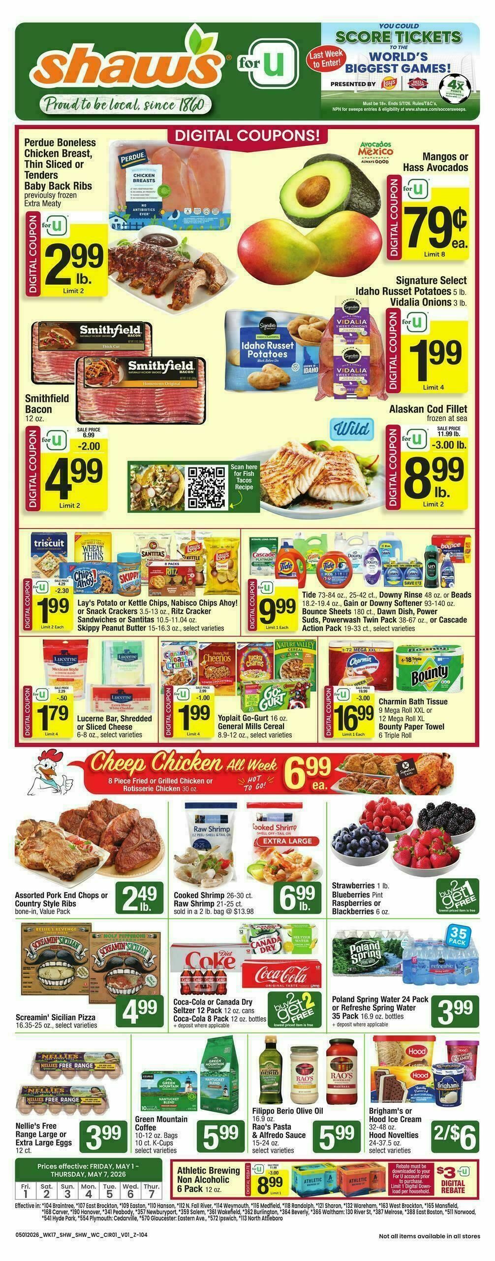 Shaw's Weekly Ad from May 1