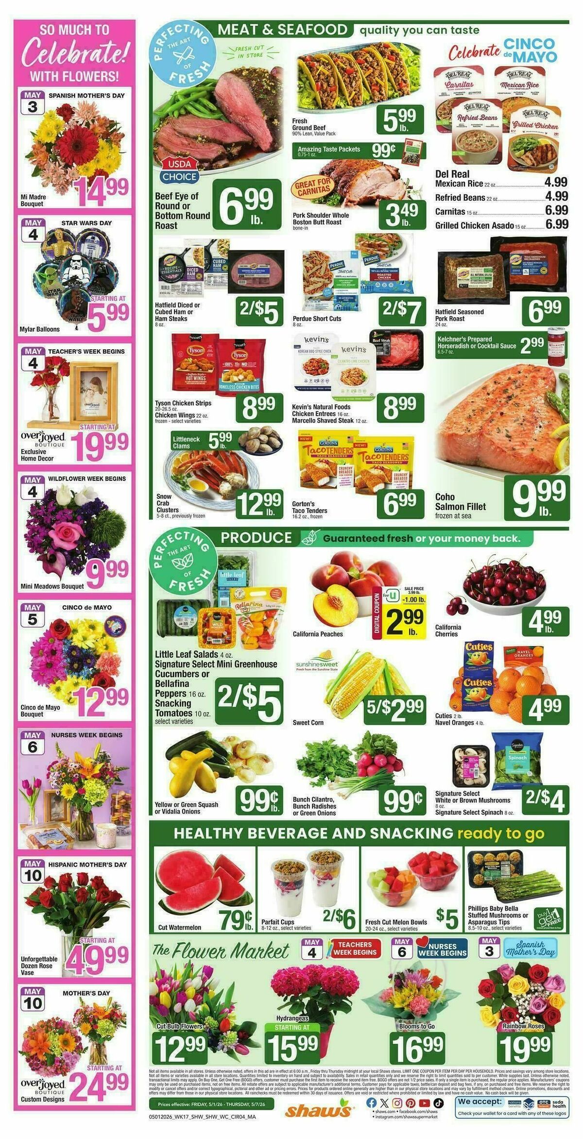 Shaw's Weekly Ad from May 1