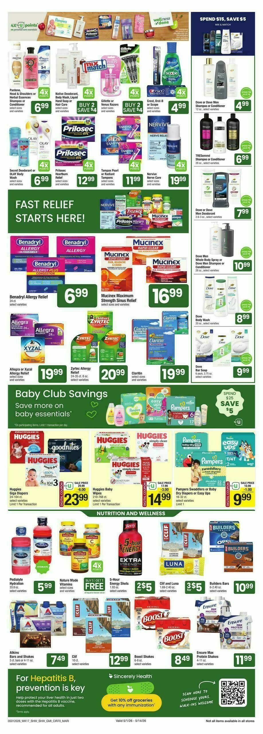 Shaw's Weekly Ad from May 1