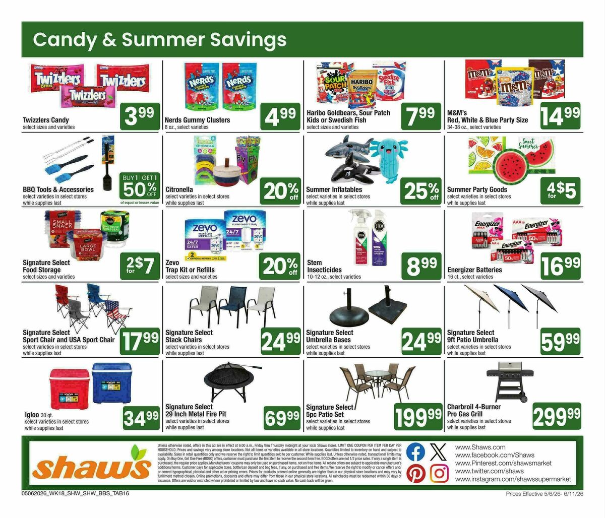 Shaw's Big Book of Savings Weekly Ad from May 6