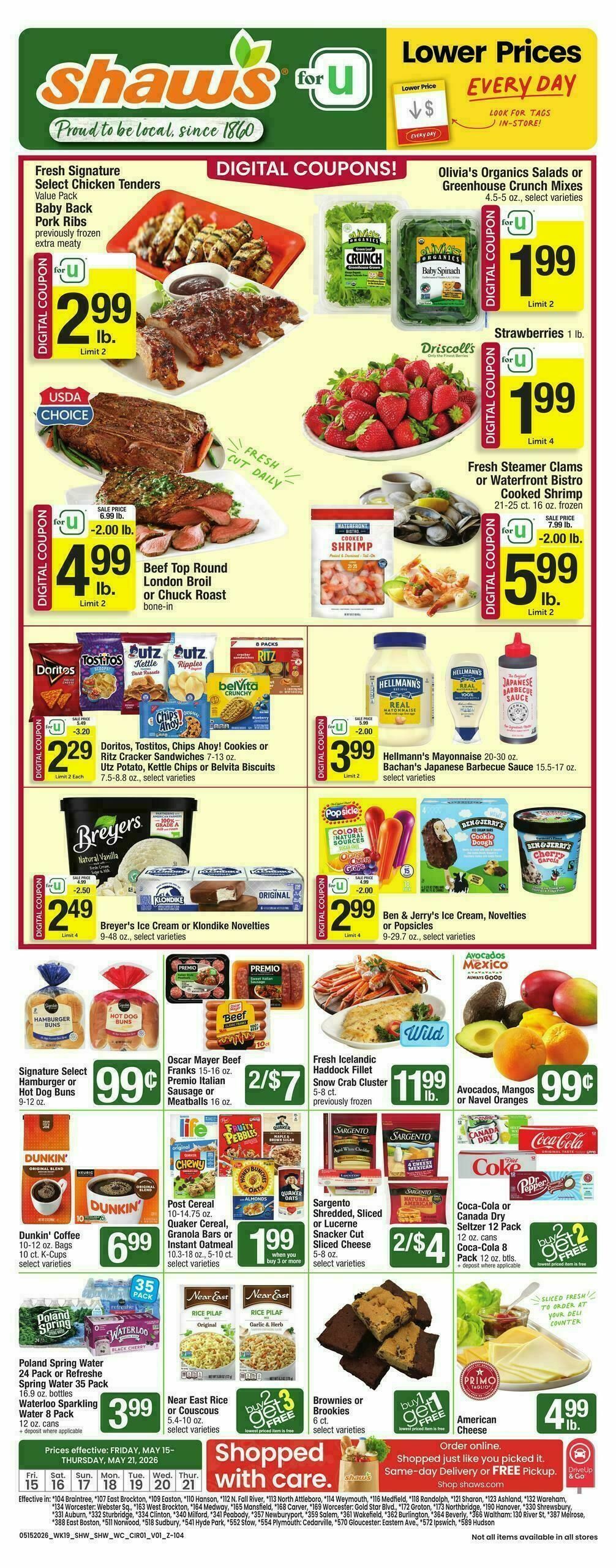 Shaw's Weekly Ad from May 15