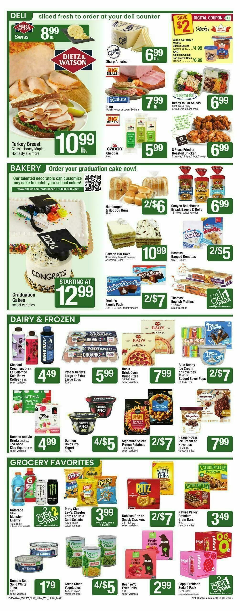 Shaw's Weekly Ad from May 15