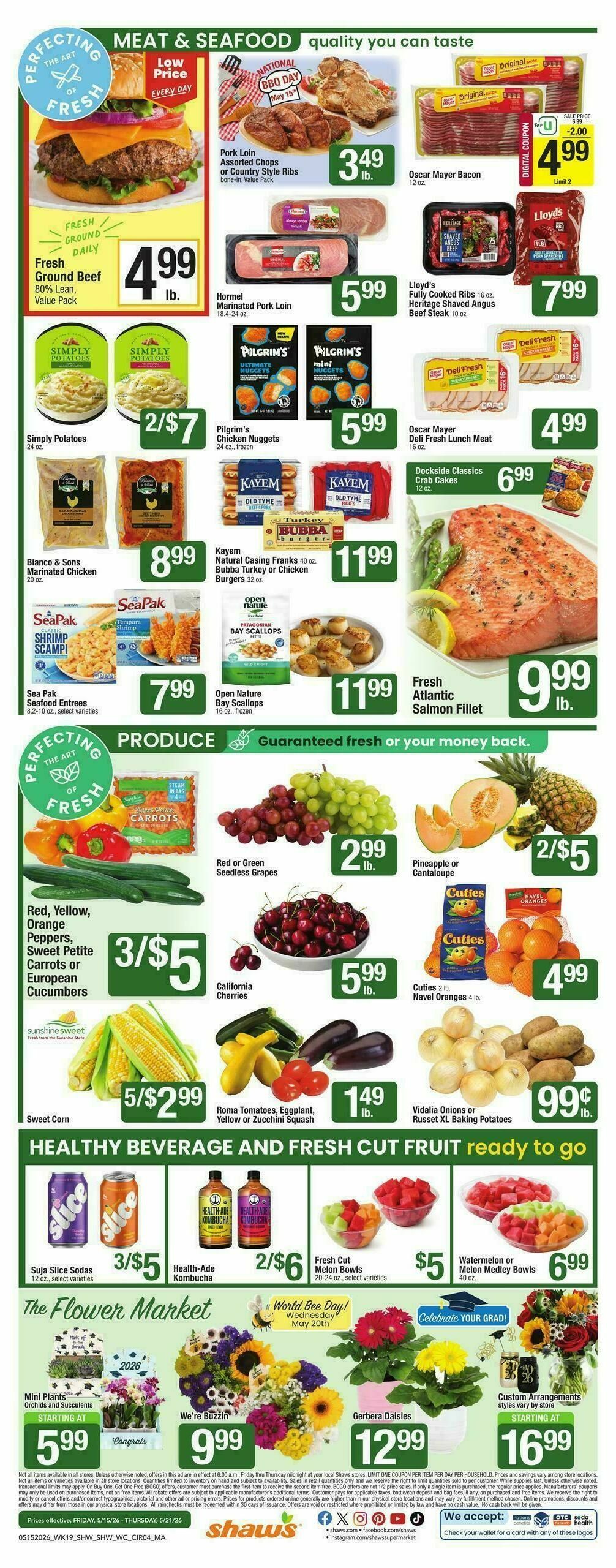 Shaw's Weekly Ad from May 15