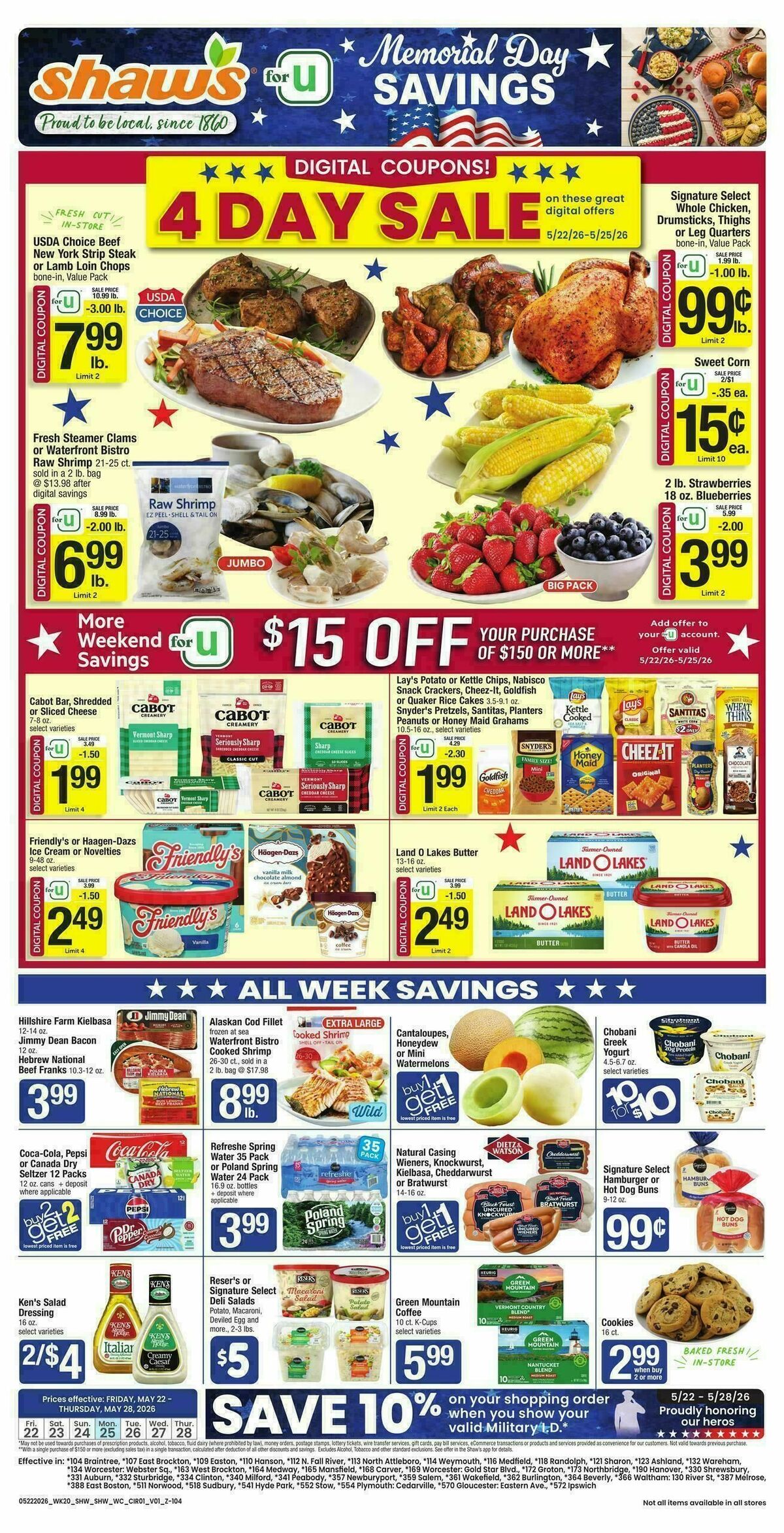 Shaw's Weekly Ad from May 22