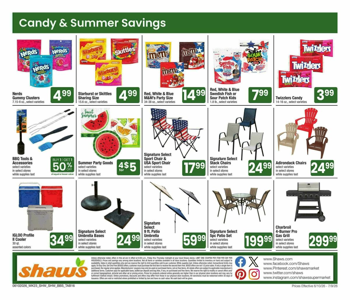Shaw's Big Book of Savings Weekly Ad from June 10