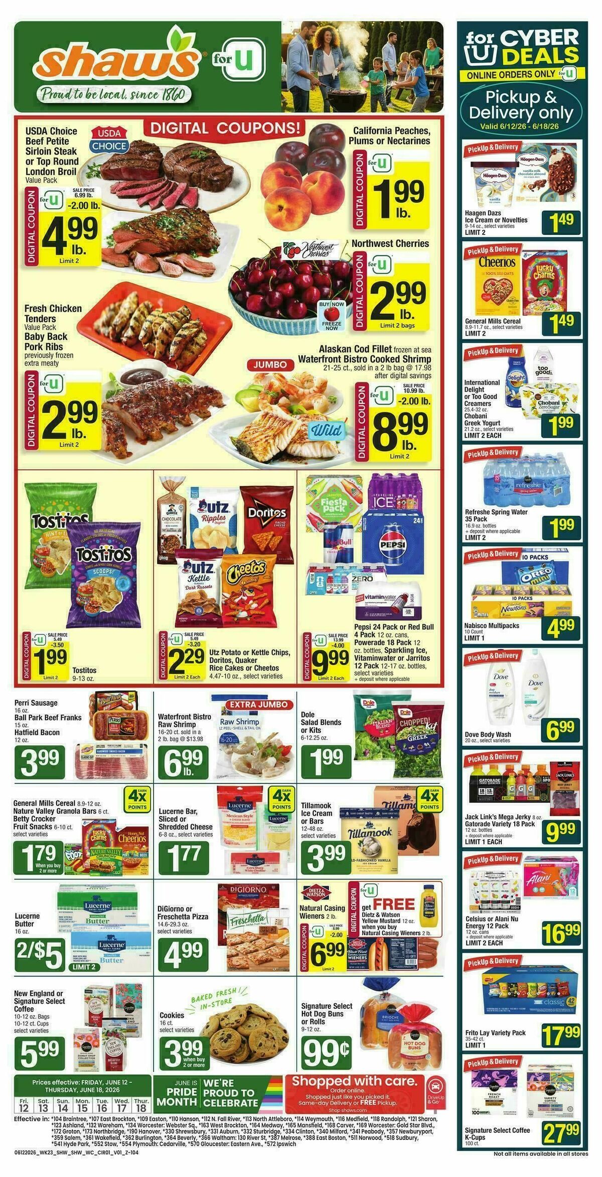 Shaw's Weekly Ad from June 12