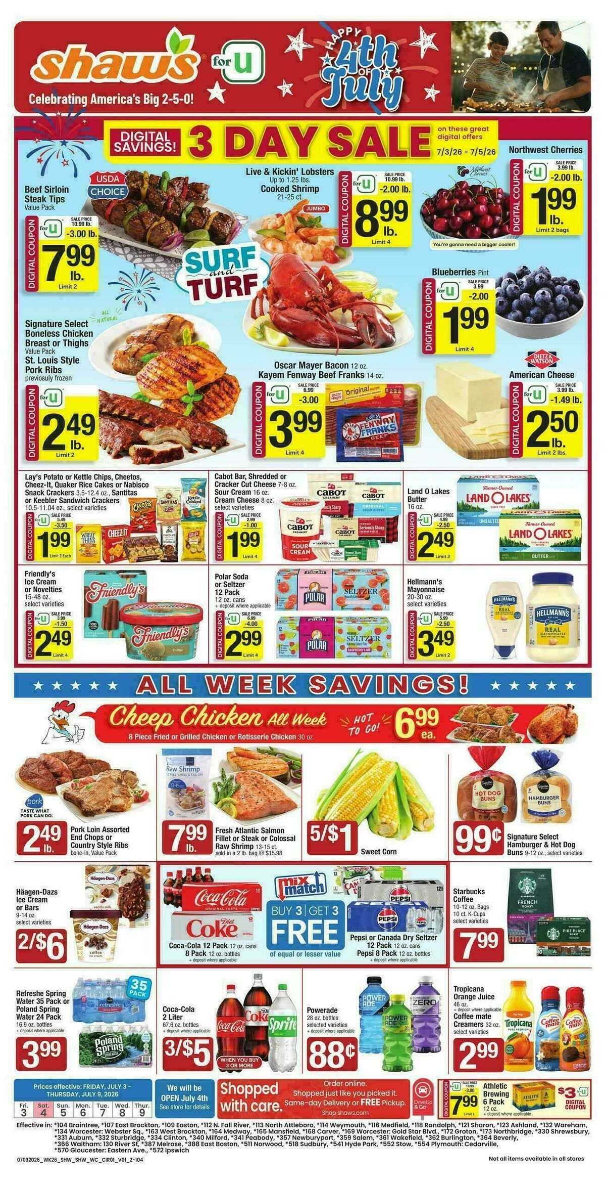 Shaw's Weekly Ad from July 3