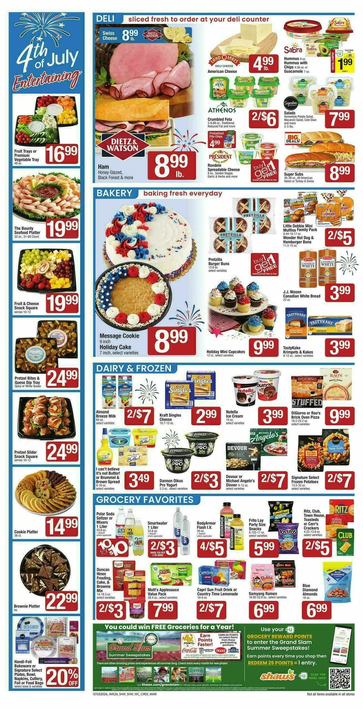 Shaw's Weekly Ad from July 3