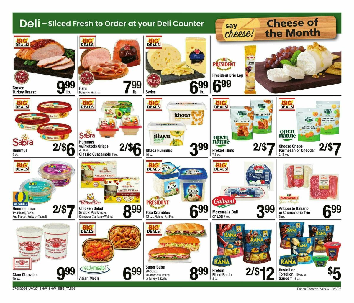 Shaw's Big Book of Savings Weekly Ad from July 8