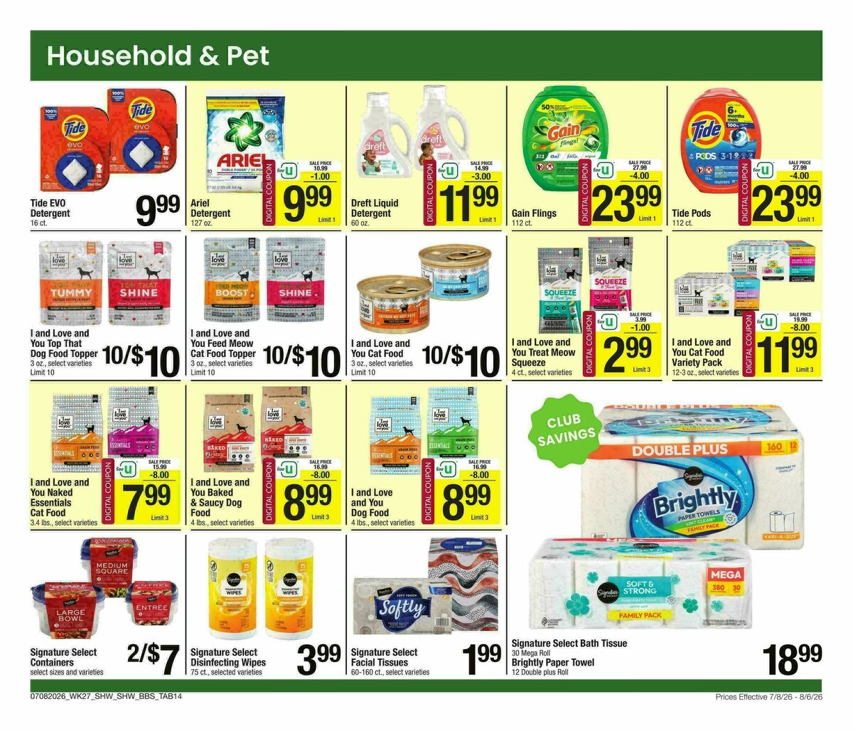 Shaw's Big Book of Savings Weekly Ad from July 8