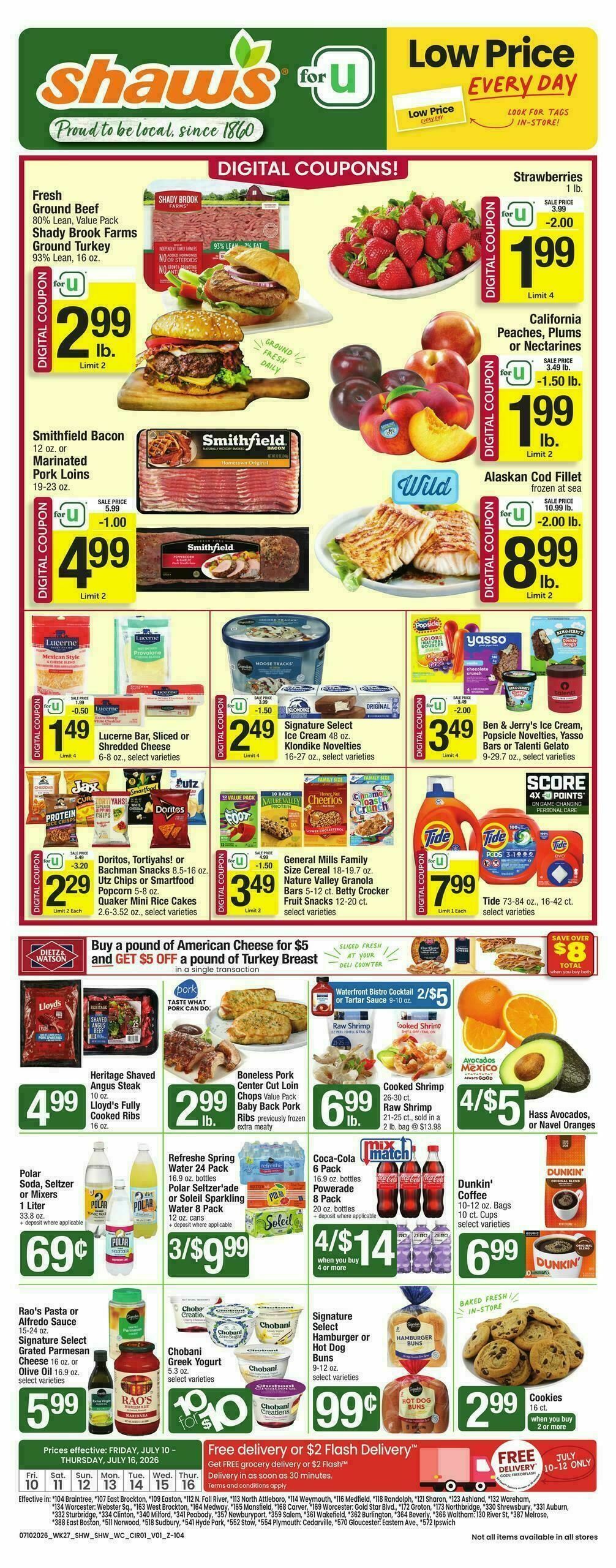 Shaw's Weekly Ad from July 10