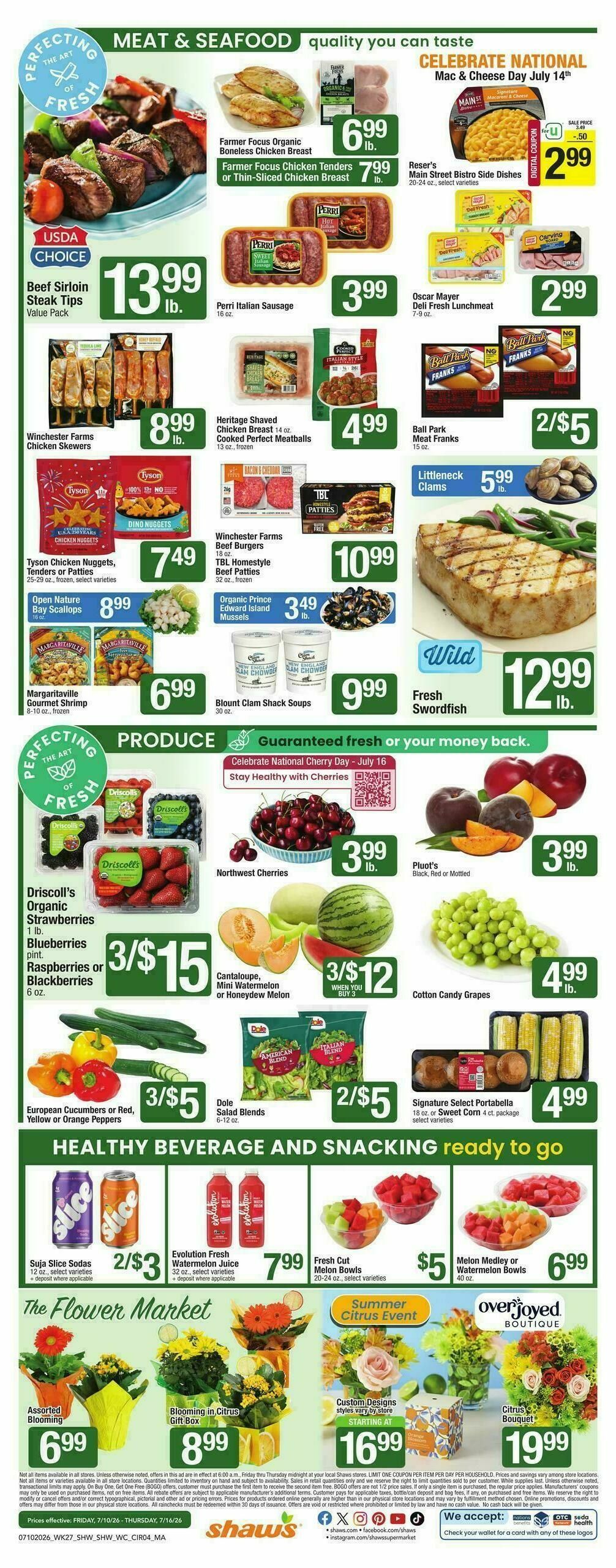 Shaw's Weekly Ad from July 10