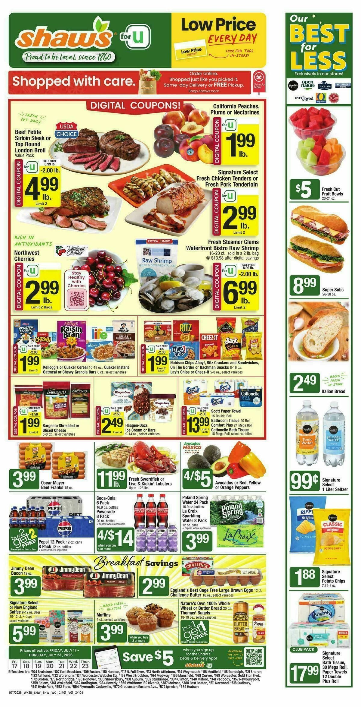 Shaw's Weekly Ad from July 17