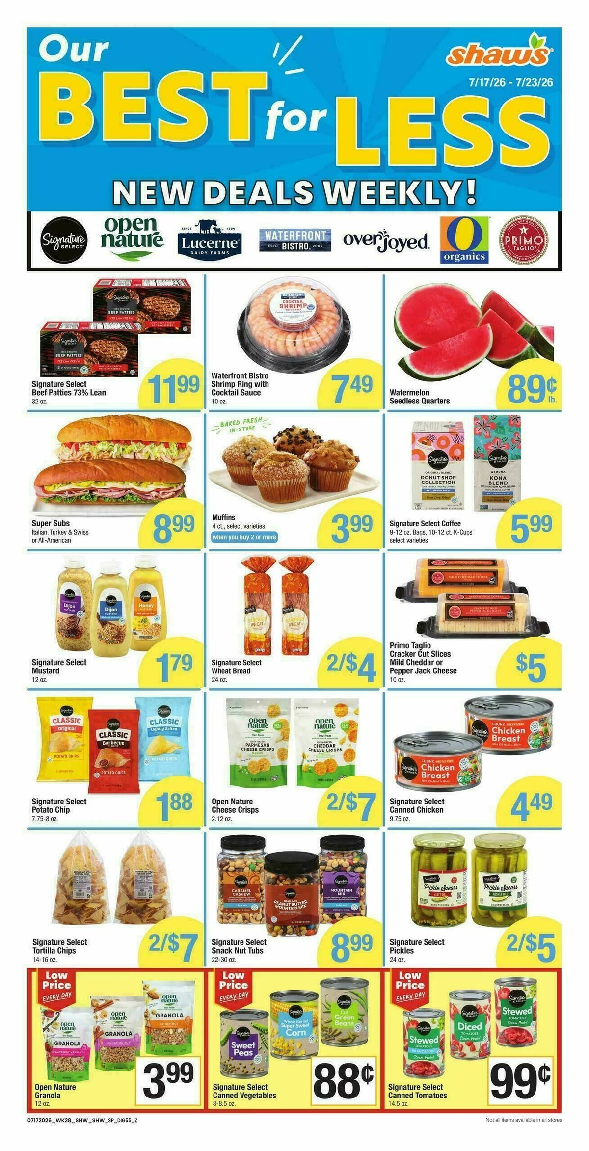 Shaw's Weekly Ad from July 17