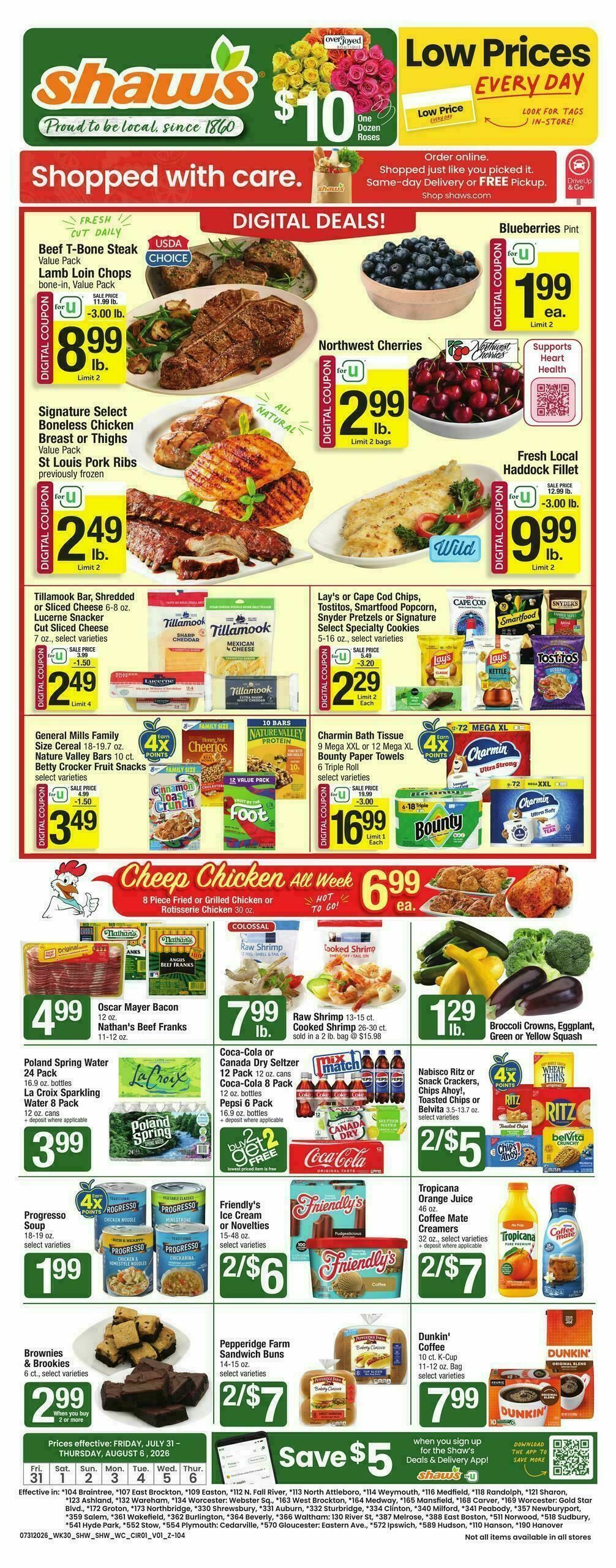 Shaw's Weekly Ad from July 31