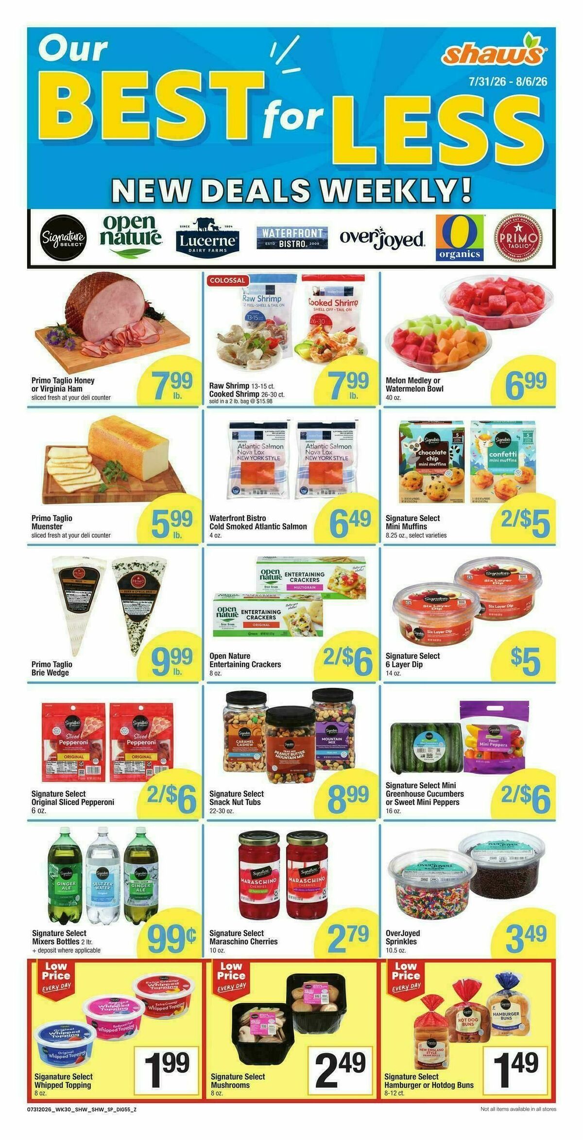 Shaw's Weekly Ad from July 31
